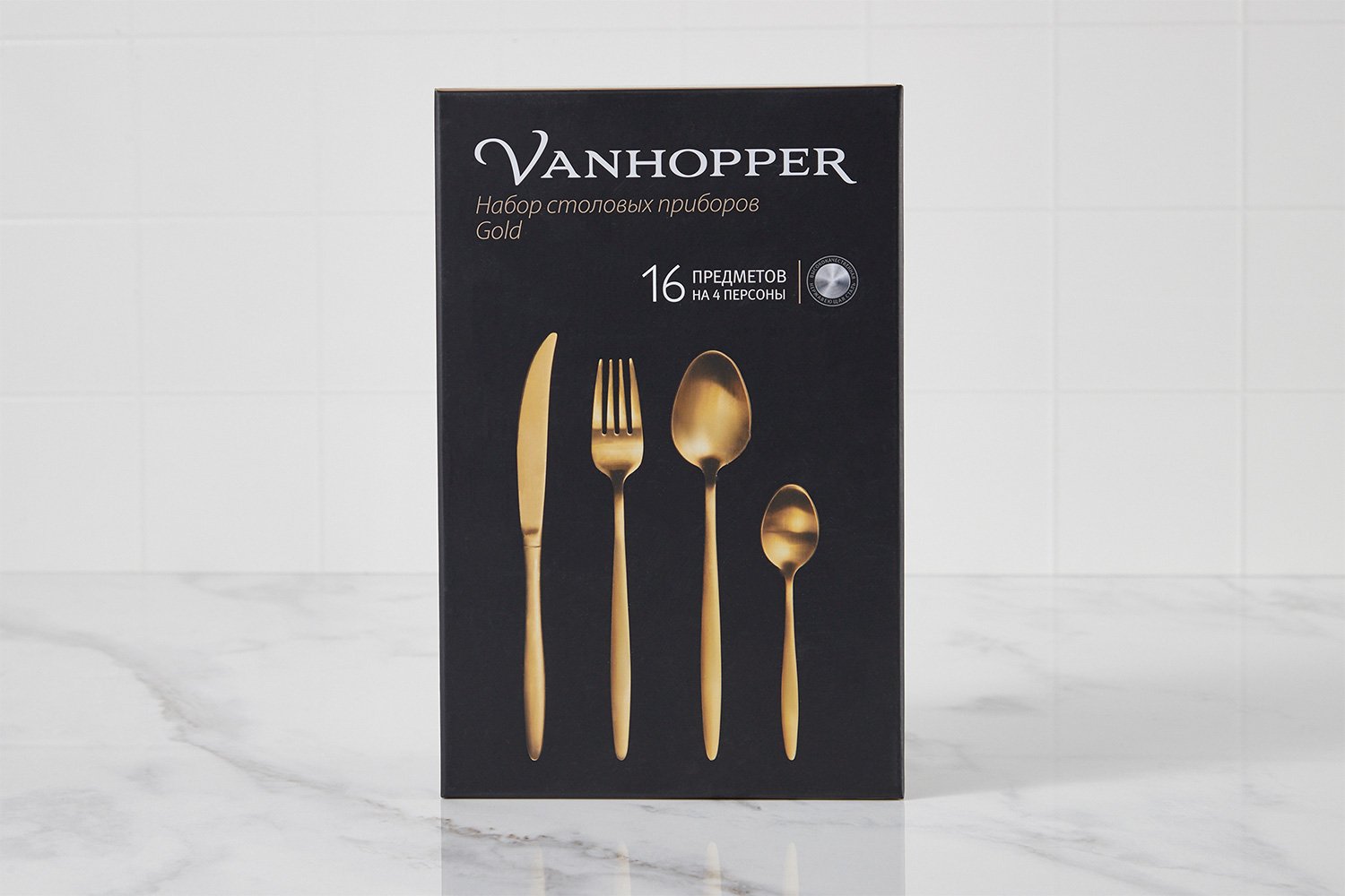 фото Набор столовых приборов gold vanhopper