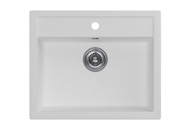 Изображение товара Мойка врезная KuchenSTERN Ku-Granit TOP 60 106WH10 56х50.5х19.5 см Изображение товара Мойка врезная KuchenSTERN Ku-Granit TOP 60 106WH10 56х50.5х19.5 см