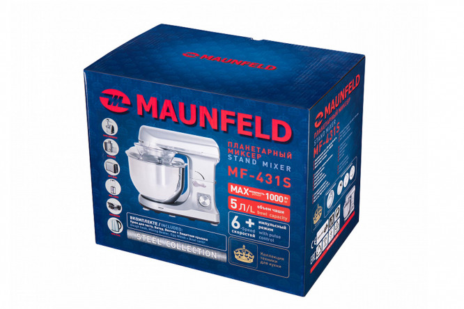 Фото 9 Миксер планетарный MAUNFELD MF-431S