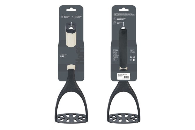 Изображение товара Картофелемялка HOFF Chef из полиамида и полипропилена светло-серая