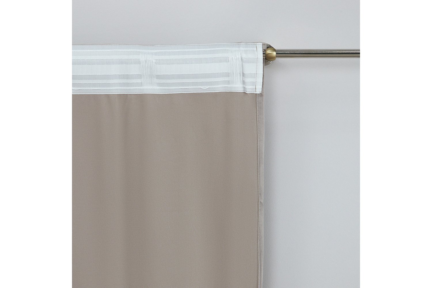 Штора MICASA Janelle 145х260 см, 1 шт., цвет бежевый