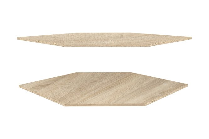 Изображение товара Комплект полок для каркаса Оскар 2 шт из ЛДСП для шкафа 95,5х58 см