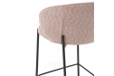 Стул барный Stool Group Тисдейл 56х94.5х56 см, цвет обивки розово-персиковый, ножек чёрный