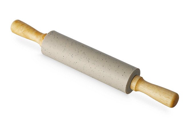 Изображение товара Скалка HOFF Lotus 37.5 см из полипропилена и дерева для теста