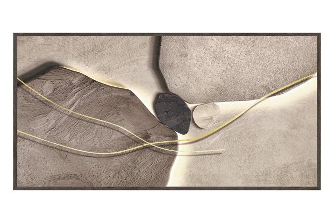 Изображение товара Репродукция в раме Природный рельеф 53х103 см