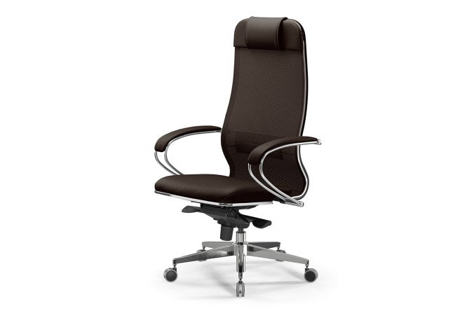 Изображение товара Офисное кресло МЕТТА Samurai Comfort S с механизмом качания, сеткой и искусственной кожей
