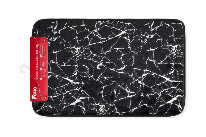 Изображение товара Коврик для ванной комнаты Marble 50x80 см из полиэстера микрофибры