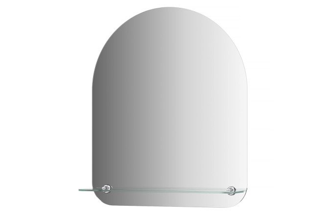 Изображение товара Настенное зеркало EVOFORM Optima с полочкой 50х60 см — стильный дизайн
