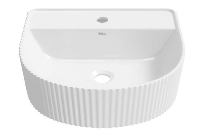 Изображение товара Накладная раковина Festive fox 317303000 из фарфора 40х14х35 см белая глянцевая