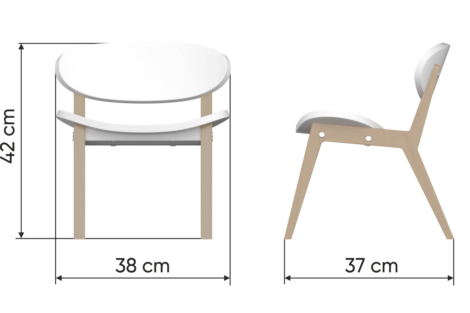 высота стула для стола 75