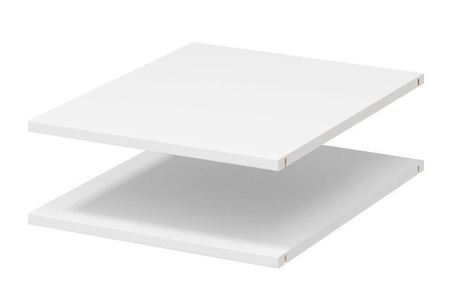 Изображение товара Комплект полок HOFF Блокс 2 шт. для каркаса шириной 50 см, цвет белый