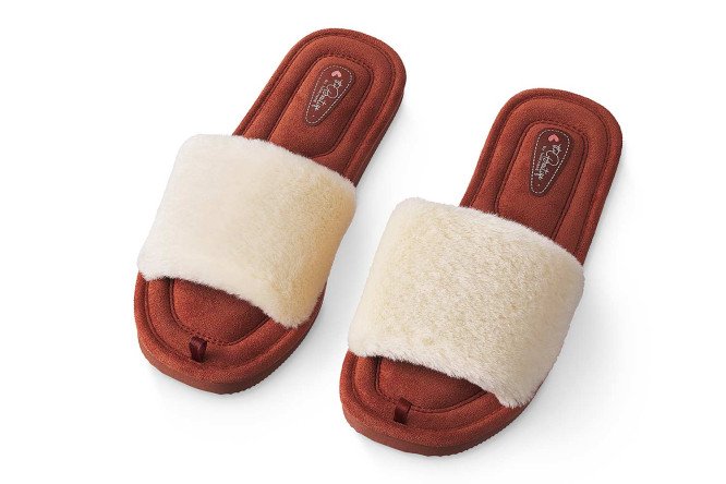 Изображение товара Пантолеты женские 4293W-CH-O 36 мягкие и легкие модель с искусственным мехом