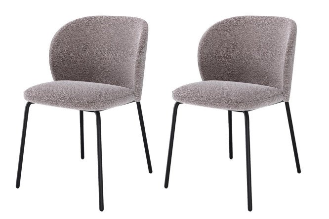 Изображение товара Комплект стульев 304 54х75х54 см обивка букле металлические ножки