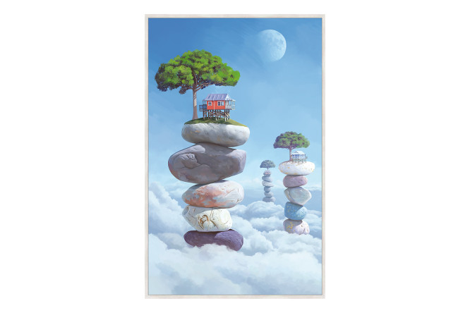 Изображение товара Репродукция в раме Выше облаков 50х80 см на бумаге