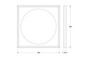 Зеркало с LED-подсветкой DEFESTO Eclipse DF 2236 60х60 см