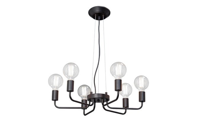 Изображение товара Люстра VITALUCE V4254-1/6 18 кв.м., E27, современный дизайн, размеры 57х53х57 см