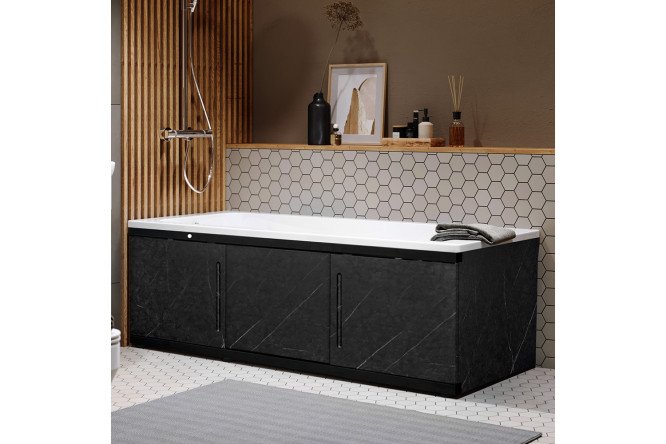 Экран под ванну Alt Black 1,6 ALV1202004 157х53.5 см