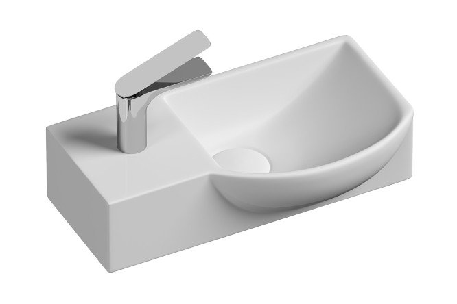 Изображение товара Умывальник подвесной угловой CERAMICANOVA Element CN6039R 40х12х22 см