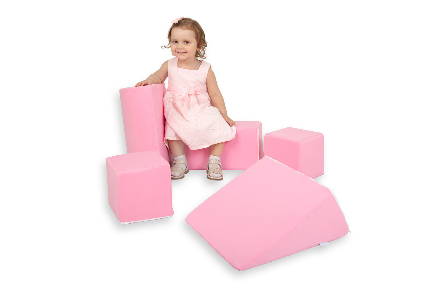Набор-конструктор мягких игровых подушек Розовый сон