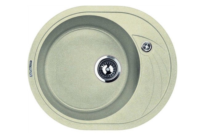 Изображение товара Врезная кухонная мойка LAVA E.1 CREMA 57.5х46.5х18 см из инженерного гранита