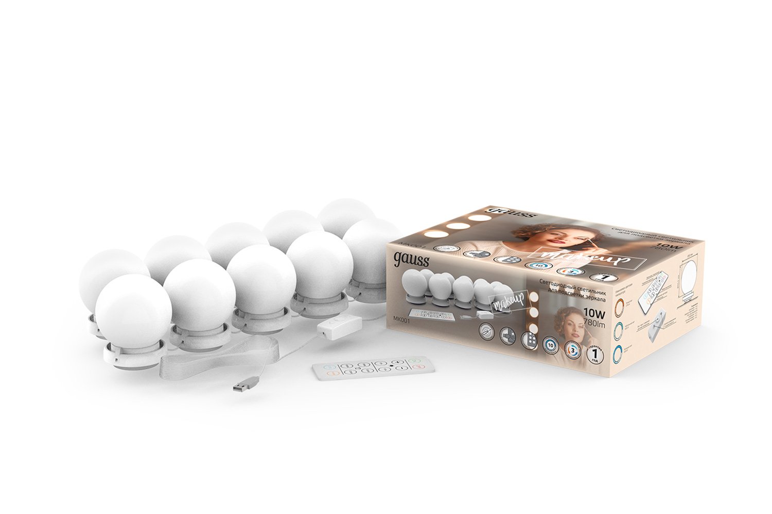 Светильник для зеркала Gauss Makeup 270 см