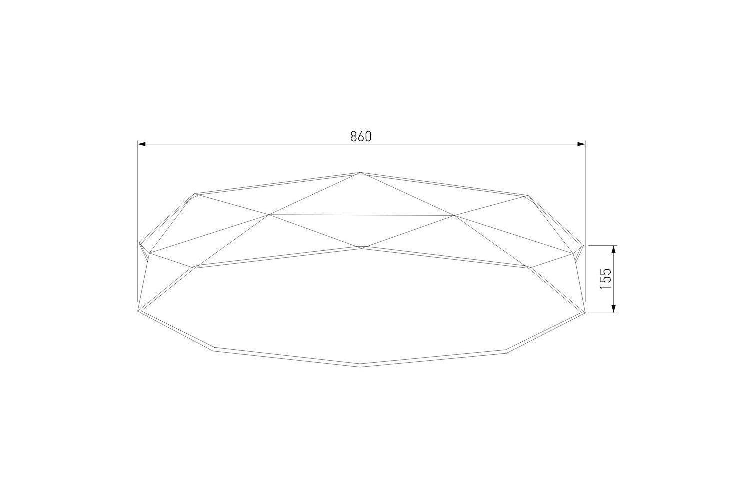 Светильник потолочный TK LIGHTING Kantoor 16 кв.м., 86x15x86 см, E27