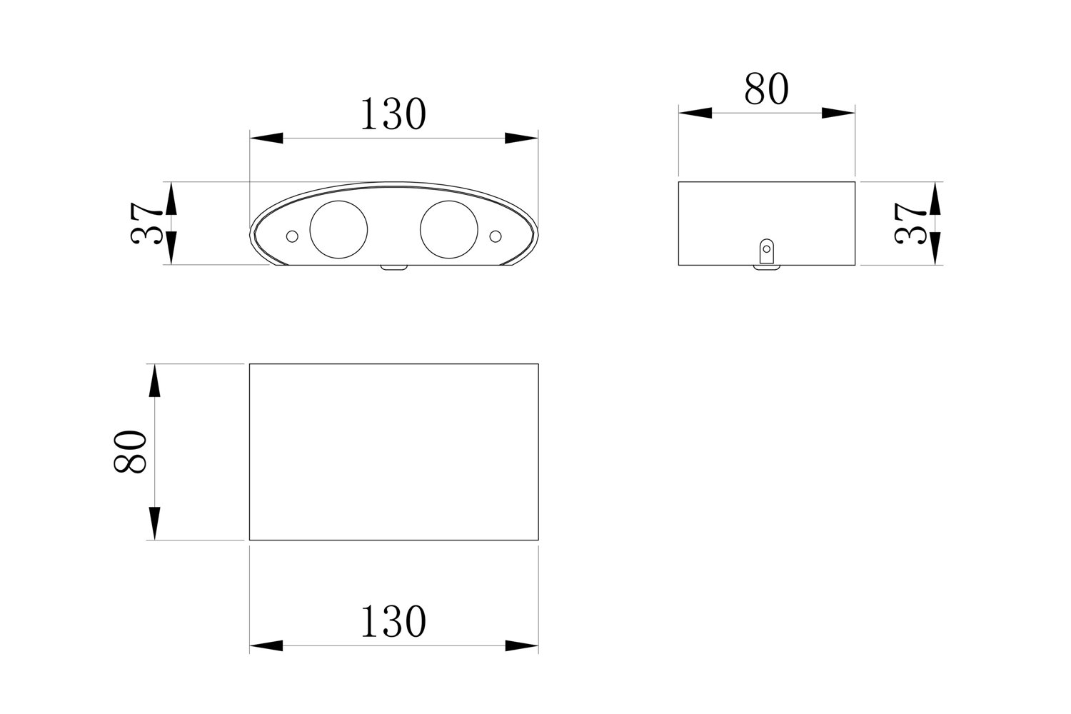 фото Светильник настенный led outdoor strato hoff