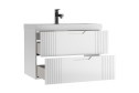 Тумба подвесная Домино Garden 80 В2 DG2506T 79 см, цвет каркаса белый, фасада белый