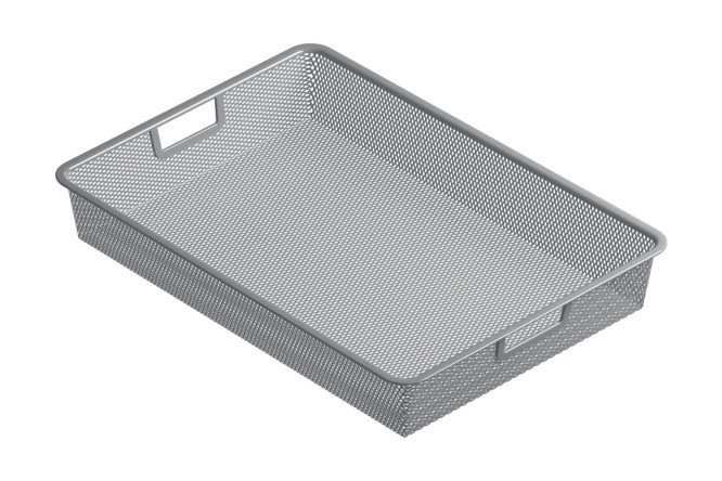 Изображение товара Выдвижная мелкосеточная корзина Оскар 39,3х8,5х55,5 см для шкафа