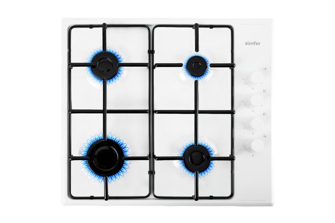 Изображение товара Газовая варочная панель SIMFER Comfort H60Q40W440 59 см с 4 зонами нагрева