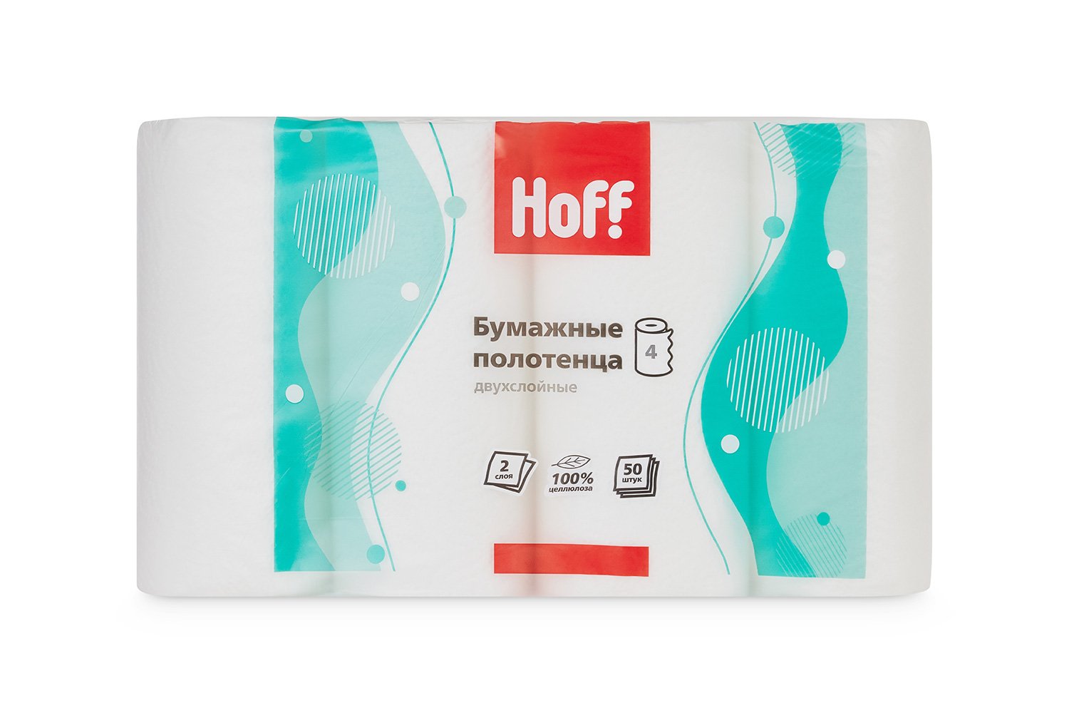 Бумажные полотенца HOFF двухслойные