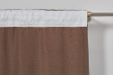 Штора на ленте MICASA Лоретте (Lorette) 200х280 см, 1 шт., цвет кофейный