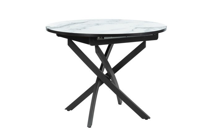 Изображение товара Раздвижной стол Стайл 100х77х100 см с стеклом и ЛДСП