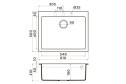 Мойка врезная OMOIKIRI Bosen 61A-GB 4993824 61х50х21 см