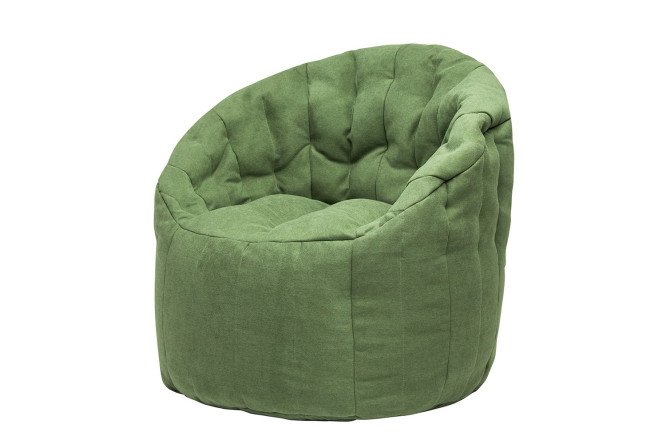 Изображение товара Кресло-пенёк Австралия велюр Зеленый 90x80x90 см