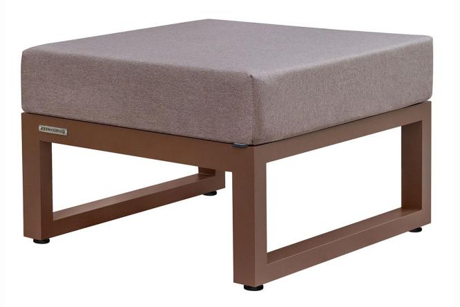 Изображение товара Пуф уличный Capri цвет каркаса коричневый, мягких элементов коричневый