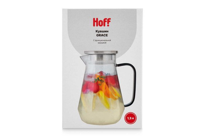 Фото 8 Кувшин HOFF Grace 1.3 л, Стекло