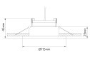 Светильник встраиваемый AMBRELLA LIGHT Techno Spot 1 м², 11.5x2.3x11.5 см, GX53