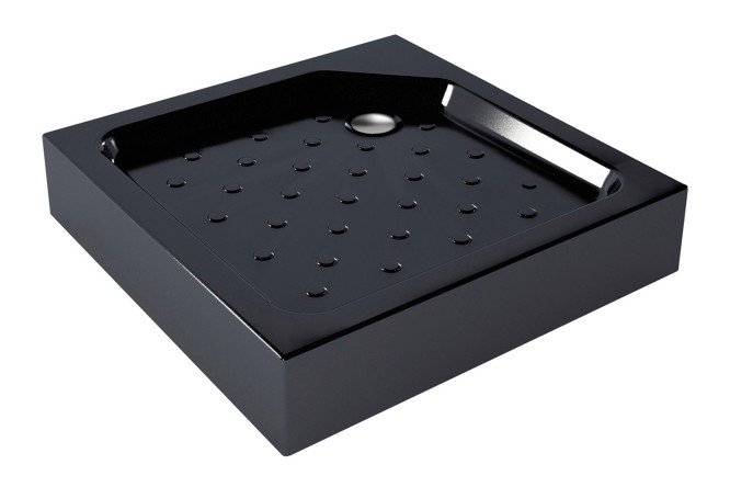 Изображение товара Душевой поддон Universal N 800 черный универсальный угловой 80x80 см
