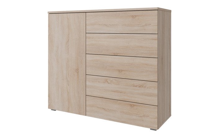 Изображение товара Комод Оскар Лайн 125,4х109,2х44 см из ЛДСП цвета дуб сонома