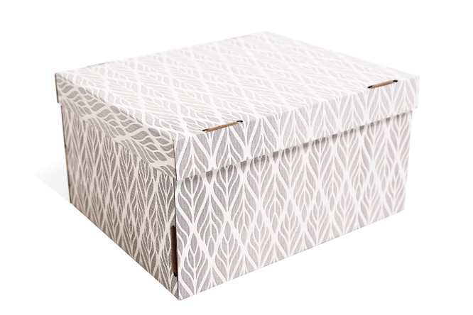 Изображение товара Коробка с крышкой Д20104 для хранения вещей 37x18x28 см