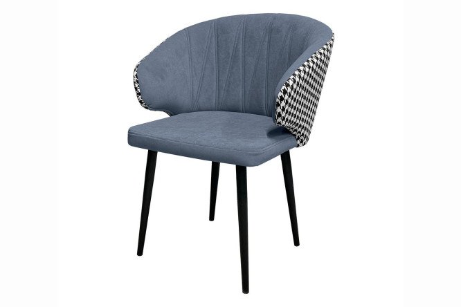 Изображение товара Стул Лион с подлокотниками 58,5х83х56 см мягкая обивка металл ножки