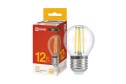 Лампа светодиодная IN HOME Vision care LED-ШАР-deco E27, 12W, Шар, 3000 К, Тёплый