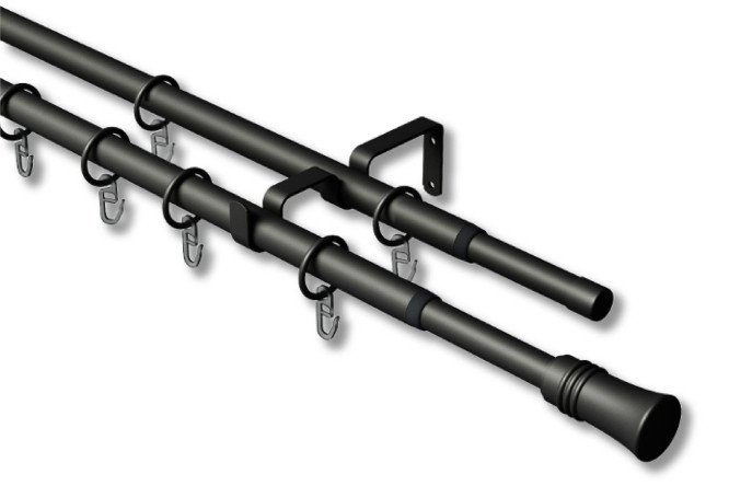 Изображение товара Карниз-телескоп двойной ARTTEX 246 551 раздвижной 120-210 см