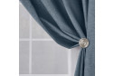 Штора на ленте MICASA Bria 180х280 см, 1 шт., цвет синий графит