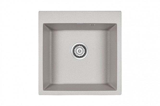 Изображение товара Врезная мойка PAULMARK Praktisch PM105152-GR 51x52x20 см кварцевый композит
