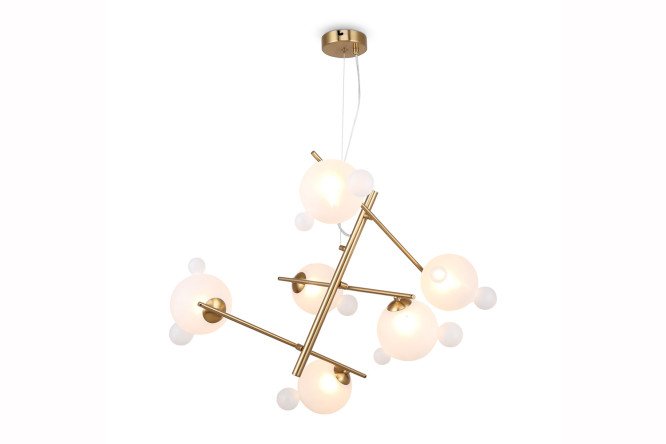 Изображение товара Подвесной светильник FREYA Modern Flaty для комнаты 16 кв.м., G9, 47x50x49 см