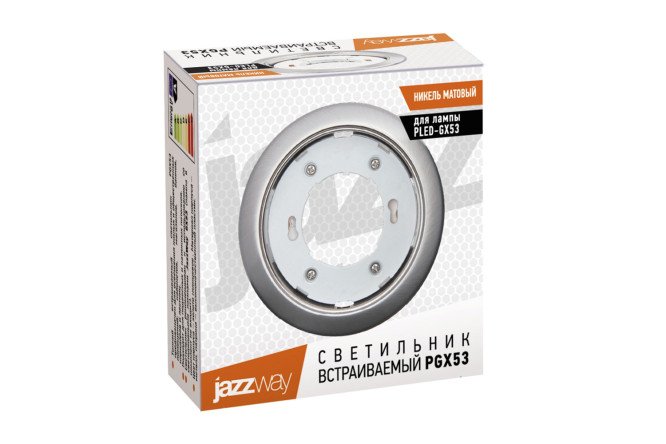 Светильник встраиваемый JAZZWAY 10639.27 PGX53 10.6x3.9x10.6 см, GX53