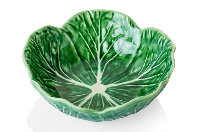 Изображение товара Керамический салатник с резным краем Капуста 17,5 см для сервировки