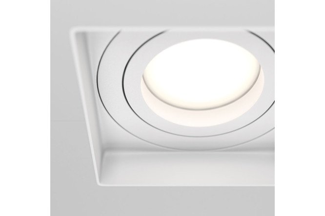 Светильник встраиваемый MAYTONI Downlight Atom 13x3.8x13 см, GU10